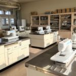 小津小学校でミシン指導