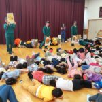 保育園訪問 with 中学生　笑顔がいっぱい